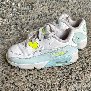 Nike Kids Air Max Sneakers - White and Light Green